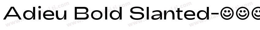 Adieu Bold Slanted字体转换